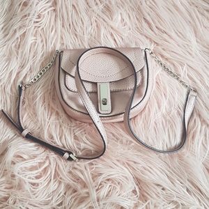 Guess metallic pink crossbody bag